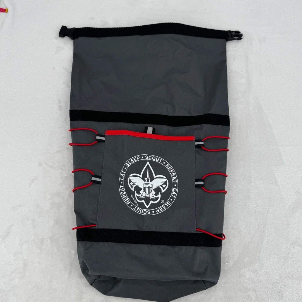 Boy Scouts of America Dry Bag Backpack Roll Top Bungee Cord Adjustable Straps